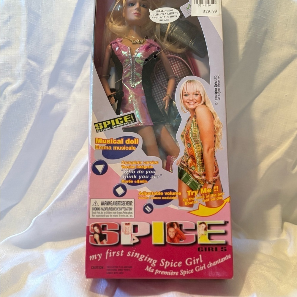 Vintage Spice Girls Emma Musical Doll - Picture 3 of 6